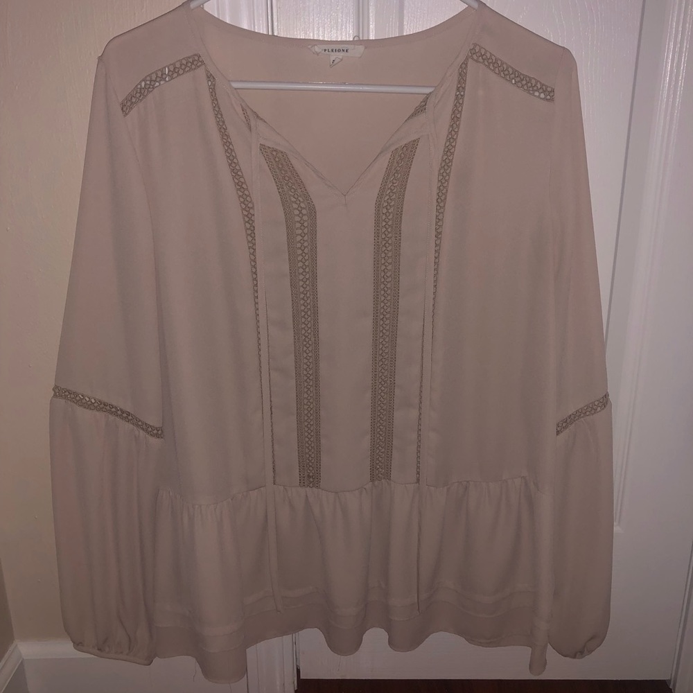 Cream blouse